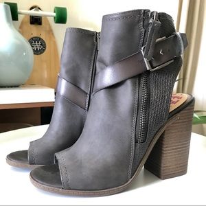 Dolce Vita Teisha Buckle Peep Toe Booties